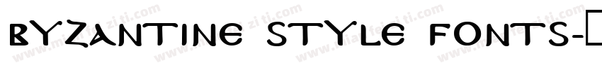 Byzantine style Fonts字体转换